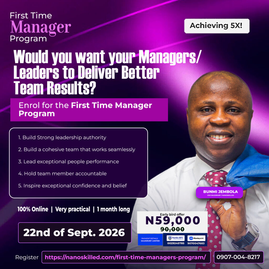First time manager flyer